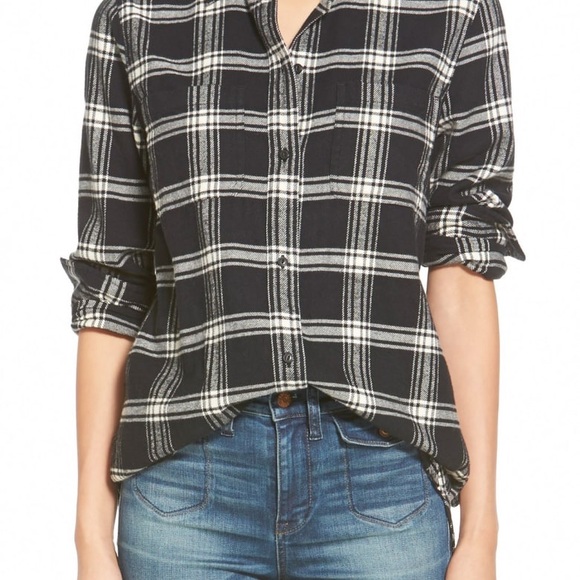 Madewell Ex-Boyfriend Flannel Shirt - Picture 7 of 7